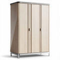 Wooden wardrobe with stone countertop for storage 80 x 40 x 180cm